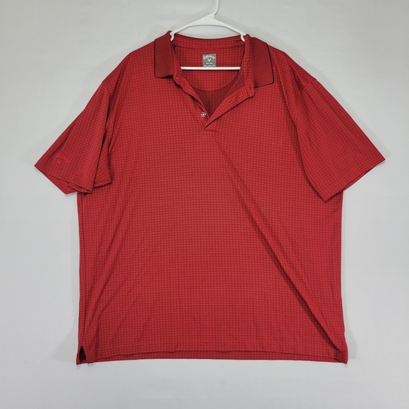 Callaway Men's Performance Polo Shirt OPTI DRI Red‎ Size XXL - Picture 1 of 7